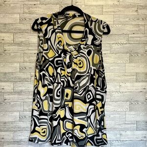 Olivia Paige Woman‎ Contemporary Top w/ Yellow, Black, White - Size 1X